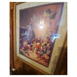 Home Interiors Fruit & Grape Still Life Framed Wall Picture