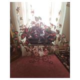 Faux Plant & Plant Stand