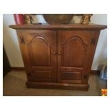 Wooden Two-Door Storage Cabinet