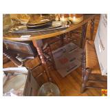 Round Wood Dining Table  (chairs seen in picture are not included)