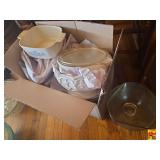 Mixed Lot of CorningWare, Pyrex, and Decorative Glassware