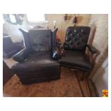 Two Leather Chairs