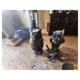 Owl Display and Candle Holders