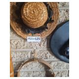 Straw Wall Decor and Horse Head Displays