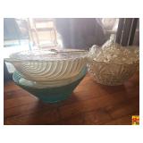 Group of Decorative Glass Bowls