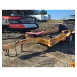 Heavy Duty Yellow Hi-Lift Equipment Trailer with Ramp & Accessories, Bill Of Sale Only
