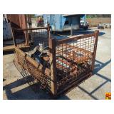 Industrial Metal Cage with Mixed Scrap
