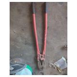 Large Red Metal Bolt Cutters