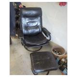 Swivel Recliner Chair with Ottoman