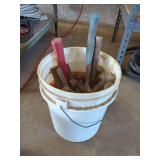 Bucket of Assorted Hammers & Mallets