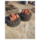 (2) Tractor Wheels & Axle Parts