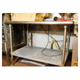 Stainless Steel Commercial Kitchen Work Table (contents on top are not included)