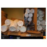 Bulk Lot of White and Brown Disposable Cups