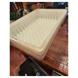 Large Perforated Plastic Storage Bin