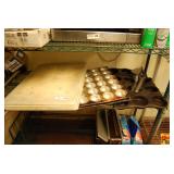 Commercial Kitchen Lot: Cutting Board, Muffin Tins and Scoop