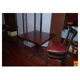 Square Restaurant Table with Chairs