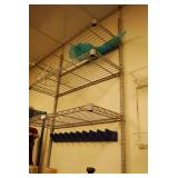 Commercial Wire Rack Shelving Unit with Wall Mounted Rack