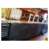 Commercial Bar with Beer Taps and Beverage Air Refrigerator