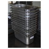 Lot of Stainless Steel Food Storage Containers