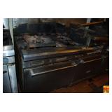Commercial Stainless Steel Gas Range with Griddle