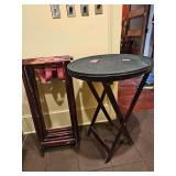 Folding Butler Table and Folding Luggage Rack