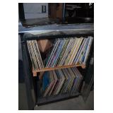 Collection of Vinyl Records in Cabinet - Floyd Cramer, David Houston, The New Christy Minstrels