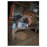 Mixed Lot: Wire Spools, Metal Vent, and More