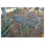 Rolls of Chain Link Fencing & Wooden Post