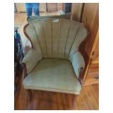 Upholstered Accent Armchair With Accent Pillows