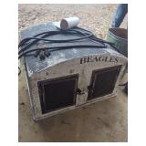 Beagles Dog Kennel Box with Double Doors