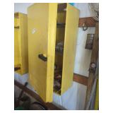 (2) Yellow Metal Storage Cabinets