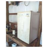 Avanti Dorm-Size Refrigerator, Paint Cans, Shop Supplies & Sporting Vests