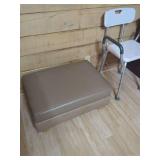 Night Stand, Shower Chair & Ottoman
