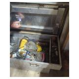 Diamond Plate Truck Bed Toolbox With Tools