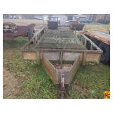 Tandem Axle Utility Trailer With Mesh Deck; Bill Of Sale Only