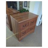 (2) Wood Hanging File Cabinets