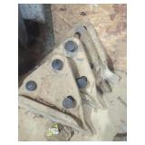 (2) Sets Of Side Cutters For Track Hoe Bucket