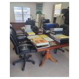 Executive Conference Table (5) Rolling Office Chairs