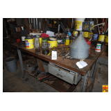 Metal Desk & Contents