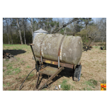 Vintage Liquid Tender Tank Mounted on Trailer