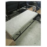 Upholstered Bench with Metal Frame