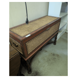 Wicker Patterned Storage Trunk