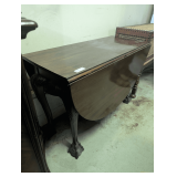 Drop-Leaf Table with Carved Legs
