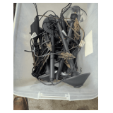 Lot of Outdoor Garden Lighting in Storage Tote