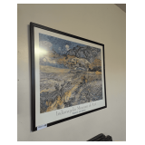 Vincent Van Gogh Indianapolis Museum of Art Framed Print & Maritime Painting in an Ornate Frame