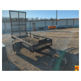 Small Utility Trailer With Mesh Ramp; Bill Of Sale Only
