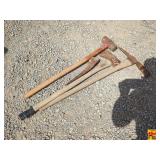 Axe, Mattock & Sledge Hammer