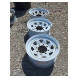 (3) 8-Lug 16' Rims