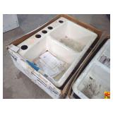 Kohler Enameled Double Basin Cast Iron Sink (New)