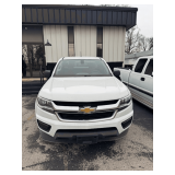 2016 Chevrolet Colorado WT Pickup Truck; 124,057 Miles; VIN 1GCHSBEA8G1243098.  Currently not on property.  Call James Treece at (256) 374-2035.